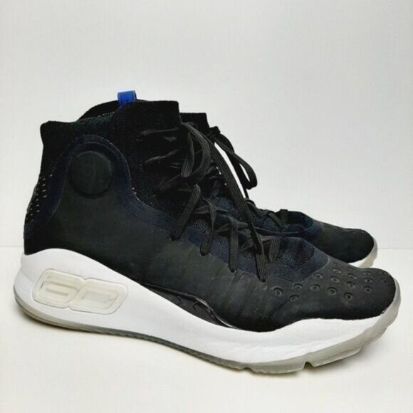 UNDER ARMOUR Curry 4 Basketball Athletic Shoes Black Youth Sz 6.5 - Picture 3 of 14